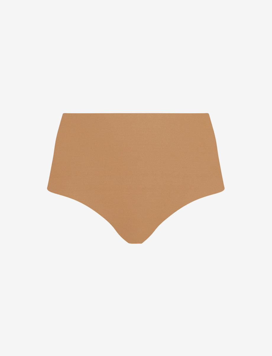 Women's No Show Microfiber Hipster Underwear In Brown Size Xl | Vanishing  Edge Panties