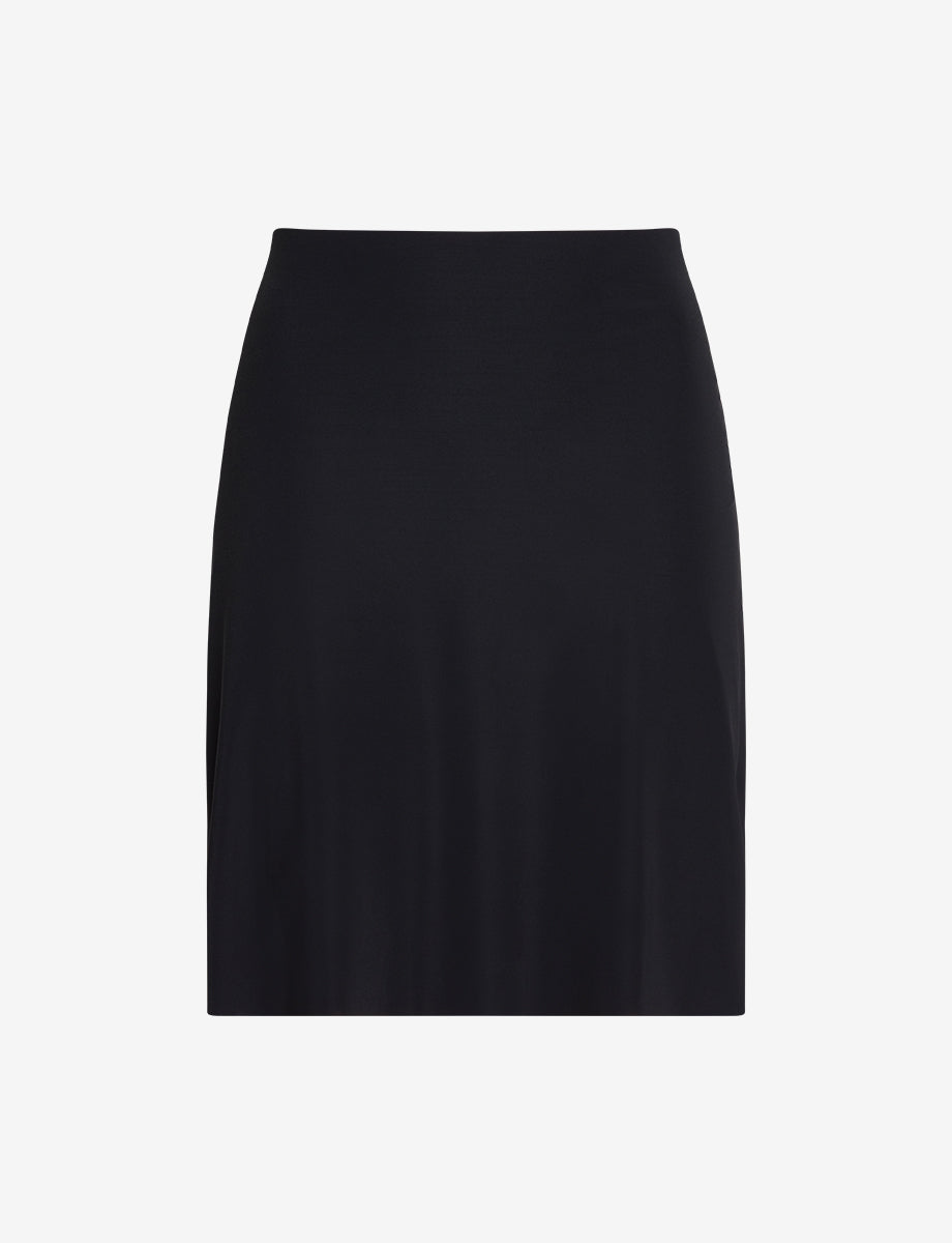Lu's Chic Women's Shapewear Half Slips Mini Skirt Tummy Control Slip Non  Slip Back Smoothing Fitted Low Rise Under Dress Black X-Small
