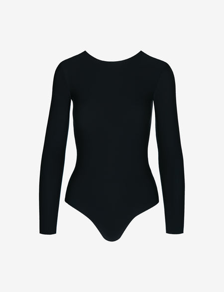 TDIFFUN Women's Long Sleeve Crew Neck Bodysuits Tops Double-Layer  Skin-Friendly Naked Feeling Tops - Black S at  Women's Clothing store