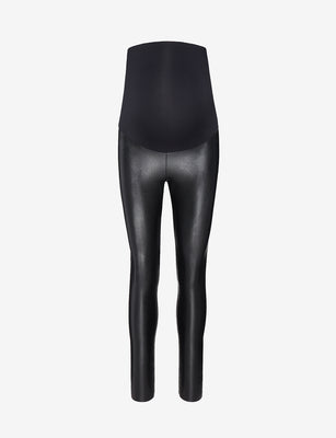 Faux Leather Maternity Legging