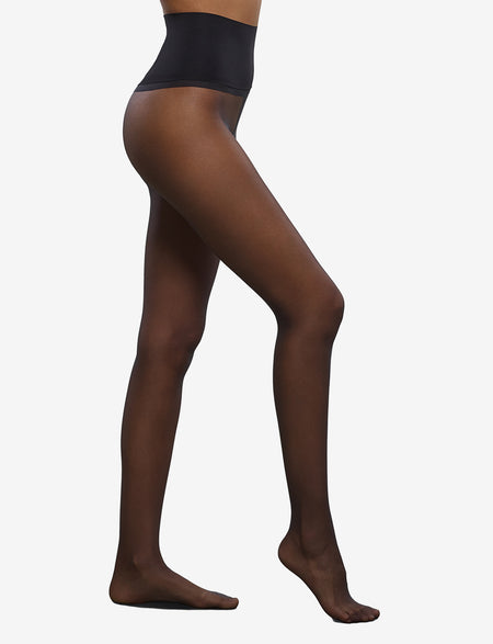 HUPOM Control Top Pantyhose For Women Panties Compression Activewear Tie  Seamless Waistband Black XL 