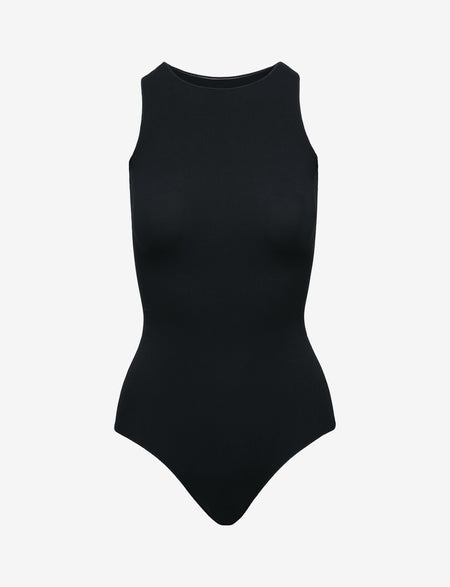 Figninget Women's Body Suit Black Underwear Elegant Underjacket Tank Top,  Black (Sleeveless), XL : : Fashion