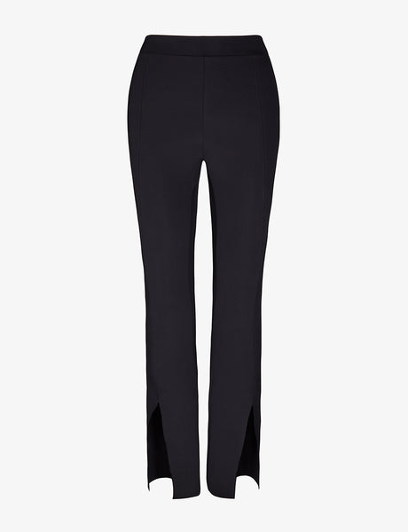 Split Front Pants Black - sosorella