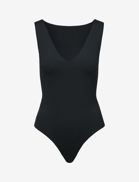 commando Velvet Deep-V Neck Bodysuit for Women, Sexy Form-Fitting